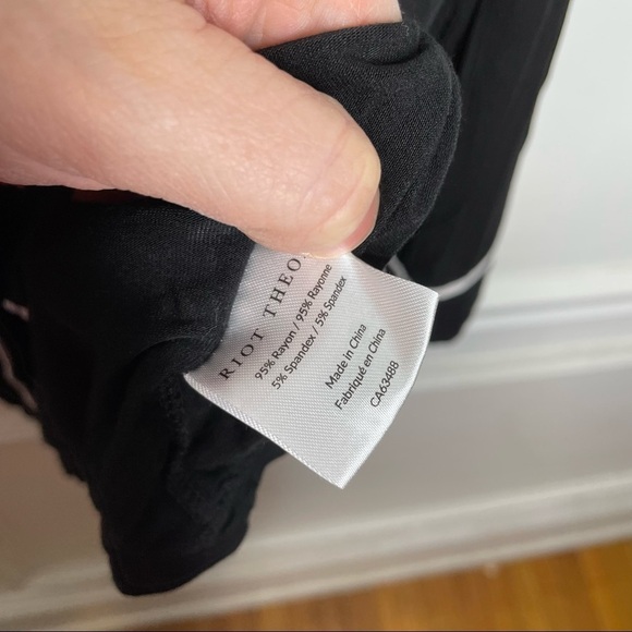 Riot Theory Luna PJ Navy Blue Sleep Shirt Womens XS - Picture 8 of 9